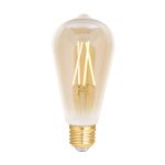 WiZ Smart LED E27 Edison Filamento Ambra 6.5W 720lm - 820-845 Regolabile Bianca | Dimmerabile - Sostitutiva 50W