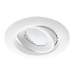 Noxion Faretti LED Droplet Inclinabile Bianca 6W 400lm 36D - 927 Bianco Molto Caldo | Ritaglio 85mm - IP44 - Miglior resa cromatica - Dimmerabile