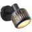 Brilliant Tyas Luce Da Parete Aluminium Metallo Nero Oro | Adatto per 1x E14